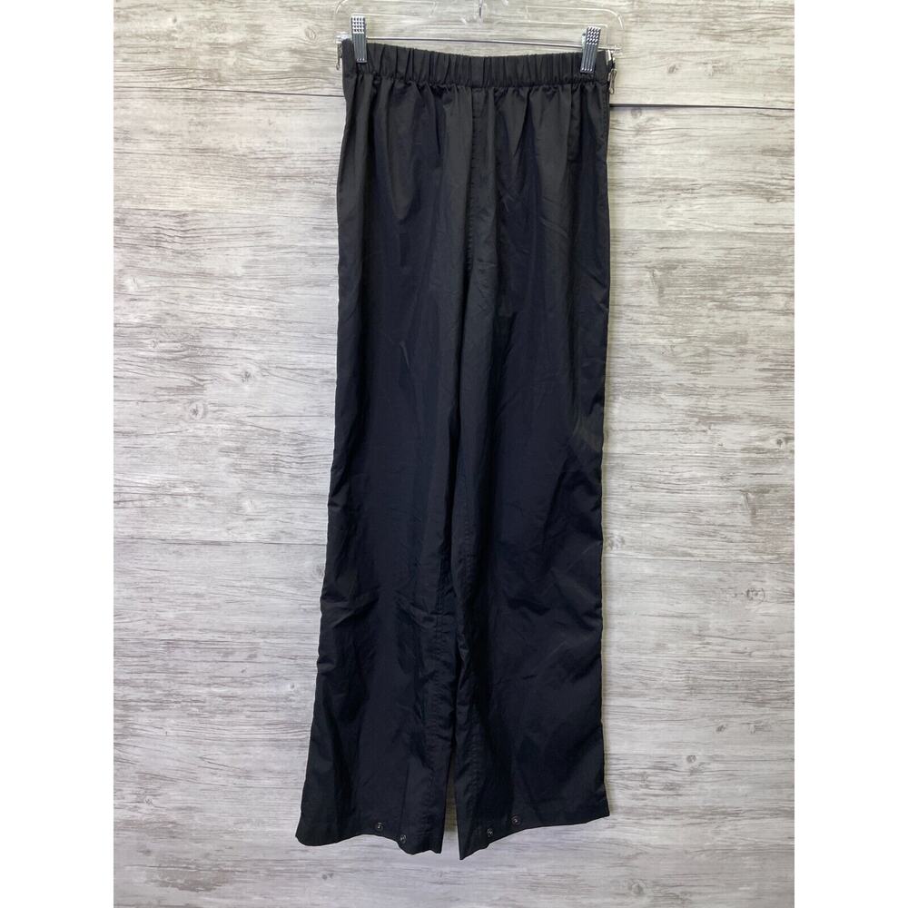 EMS Pants Womens Medium Black‎ Pull On Straight Leg Side Zip Outerwear Hiking